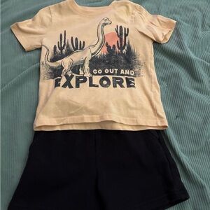 Garanimals Pale Yellow Kids Crewneck Tee